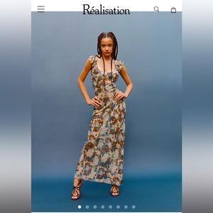 realisation par lila dress in blue hydrangea